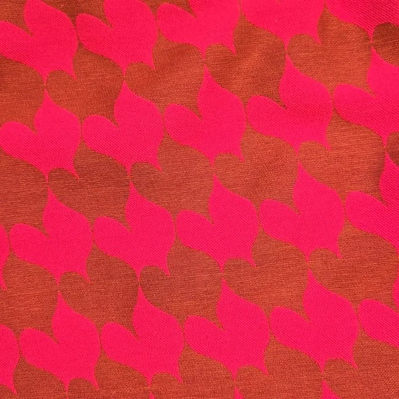 Sara Campbell Pink/Brown Abstract Houndstooth Design Pencil Skirt with Bow Belt - Picture 7 of 9